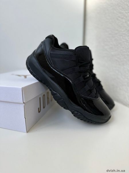 Чоловічі кросівки Nike Air Jordan 11 black J-100240 фото