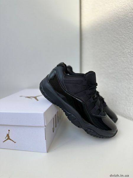 Чоловічі кросівки Nike Air Jordan 11 black J-100240 фото