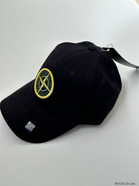 Мужская кепка stone island стоун айланд черная ST_S фото