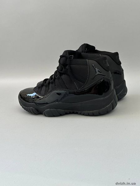 Кросівки чоловічі Air Jordan 11 Retro Black  J-1006640 фото
