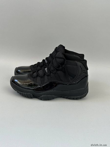 Кросівки чоловічі Air Jordan 11 Retro Black  J-1006640 фото